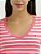 CAMISETA CASUAL FEMININA TOMMY LISTRAS GOLA V ROSA - Imagem 2