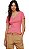 CAMISETA CASUAL FEMININA TOMMY - GOLA V ROSA - Imagem 4