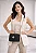Bolsa Michael Kors Preta Greenwich Transversal Couro Alça Corrente Logo MK - Imagem 2
