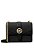 Bolsa Michael Kors Preta Greenwich Transversal Couro Alça Corrente Logo MK - Imagem 1