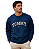 Moletom Tommy Hilfiger Masculino Bordado Azul Petróleo - Imagem 1