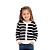 Cardigan Infantil Tommy Hilfiger Cable Knit Listrado Marinho - Imagem 1