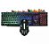 Kit Teclado Mouse Gamer Rgb Semi Mecânico 3200dpi Multimídia - Imagem 1