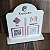Placa QR Code Modelo Redonda com 2 códigos - Imagem 10