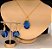 Colar E Brinco Banhado A Ouro 18k Com Pedra Zircônia Azul Safira Oval - Imagem 5