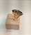 Anel Banhado a ouro 18k de Quartzo Grafite Preto. - Imagem 3