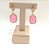 Brinco Banhado a ouro 18k de Frizita Rosa Pink 012. - Imagem 3