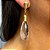 Brinco Banhado a ouro 18k de Cristal 021. - Imagem 1