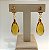 Brinco Banhado a ouro 18k de Citrino Amarelo 035. - Imagem 2