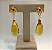 Brinco Banhado a ouro 18k de Citrino Amarelo 035. - Imagem 1
