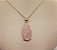 Pingente Banhado a ouro 18k de Pedra Quartzo Rosa Natural. - Imagem 2