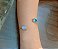 Bracelete Banhado a ouro 18k de Calcedônia Azul e Zircônia Azul Sky - Imagem 1