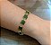 Pulseira Banhada a ouro 18k de Zircônia Verde Esmeralda. - Imagem 1