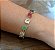 Pulseira Banhada a ouro 18k de Pedras Diversas. - Imagem 1