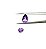 Ametista Facetada Gota Dupla 9x13mm - Imagem 2