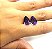 Ametista Facetada Gota Dupla 9x13mm - Imagem 3