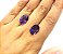 Ametista Facetada Oval Par 10x14mm - Imagem 2