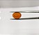 Opala De Fogo Facetada Oval LARANJA 12X8 mm - Imagem 2