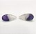 Ametista Bicolor Gota Par 15x32mm - Imagem 3
