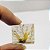 Quartzo Diverso Rutilo Dourado Retangular 20x22mm - Imagem 1