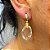 Brinco Banhado a ouro 18k de Cristal 056. - Imagem 1
