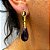 Brinco Banhado a ouro 18k de Ametista 066. - Imagem 1