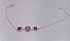 Pulseira De Prata 925 Com 3 pedras redondas de Turmalina Rosa. - Imagem 3
