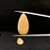 Amazonita Bege Cabochão Gota Par - Imagem 1