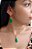 Colar E Brinco Banhado A Ouro 18k De Frizita Verde Claro ML49 - Imagem 1