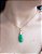 Colar E Brinco Banhado A Ouro 18k De Frizita Verde Claro ML49 - Imagem 4