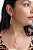 Colar E Brinco banhado Ouro 18k De Cristal Transparente ML50 - Imagem 1