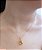 Colar E Brinco Banhado A Ouro 18k De Citrino Amarelo ML59 - Imagem 4