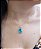 Colar E Brinco Banhado A Ouro 18k De Zircônia Azul Sky ML62 - Imagem 4