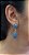 Colar E Brinco Banhado A Ouro 18k De Quartzo Azul Jeans ML66 - Imagem 3