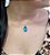 Colar E Brinco Banhado A Ouro 18k De Zircônia Azul Sky ML69 - Imagem 4