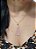 Colar E Brinco Banhado A Ouro 18k De Quartzo Rosa ML79 - Imagem 4
