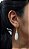 Colar E Brinco Banhado A Ouro 18k De Quartzo Branco ML82 - Imagem 3