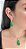 Colar E Brinco Banhado A Ouro 18k De Frizita Verde ML101 - Imagem 1