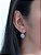 Colar E Brinco Banhado Ouro 18k Calcedônia Azul Natural ML107 - Imagem 3