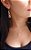 Colar E Brinco Banhado A Ouro 18k De Quartzo Rosa ML123 - Imagem 2