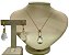 Colar e Brinco banhado a ouro 18k de Cristal. ML137 - Imagem 2