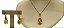 Colar e Brinco banhado a ouro 18k de Citrino. ML155 - Imagem 4