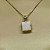 Colar e Brinco banhado a ouro 18k de Quartzo Branco Leitoso ML181 - Imagem 3