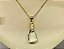 Colar e Brinco banhado a ouro 18k de Cristal ML206 - Imagem 3
