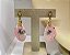 Colar e Brinco banhado a ouro 18k de Opala Rosa ML207 - Imagem 4