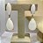 Colar e Brinco banhado a ouro 18k de Quartzo Branco ML221 - Imagem 4