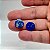 Lápis Lazuli Cabochão Redondo Par - Imagem 1