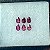 Turmalina Gota Rosa 6 pedras  5x8 mm - Imagem 3