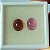 Turmalina Cabochão Oval Rosa Par 8x10mm - Imagem 1