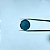 Turmalina Redonda Cabochão Azul 16mm - Imagem 3